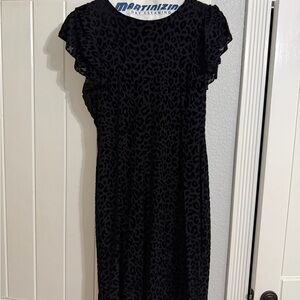 Tommy Hilfiger Black Leopard Print Dress